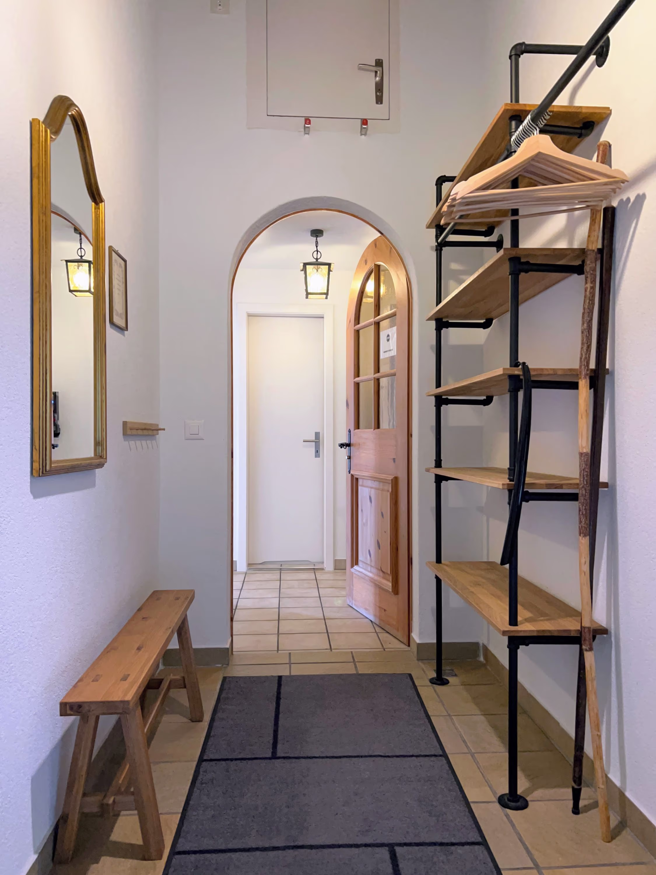 A man sitting in the room in old romantic cottage