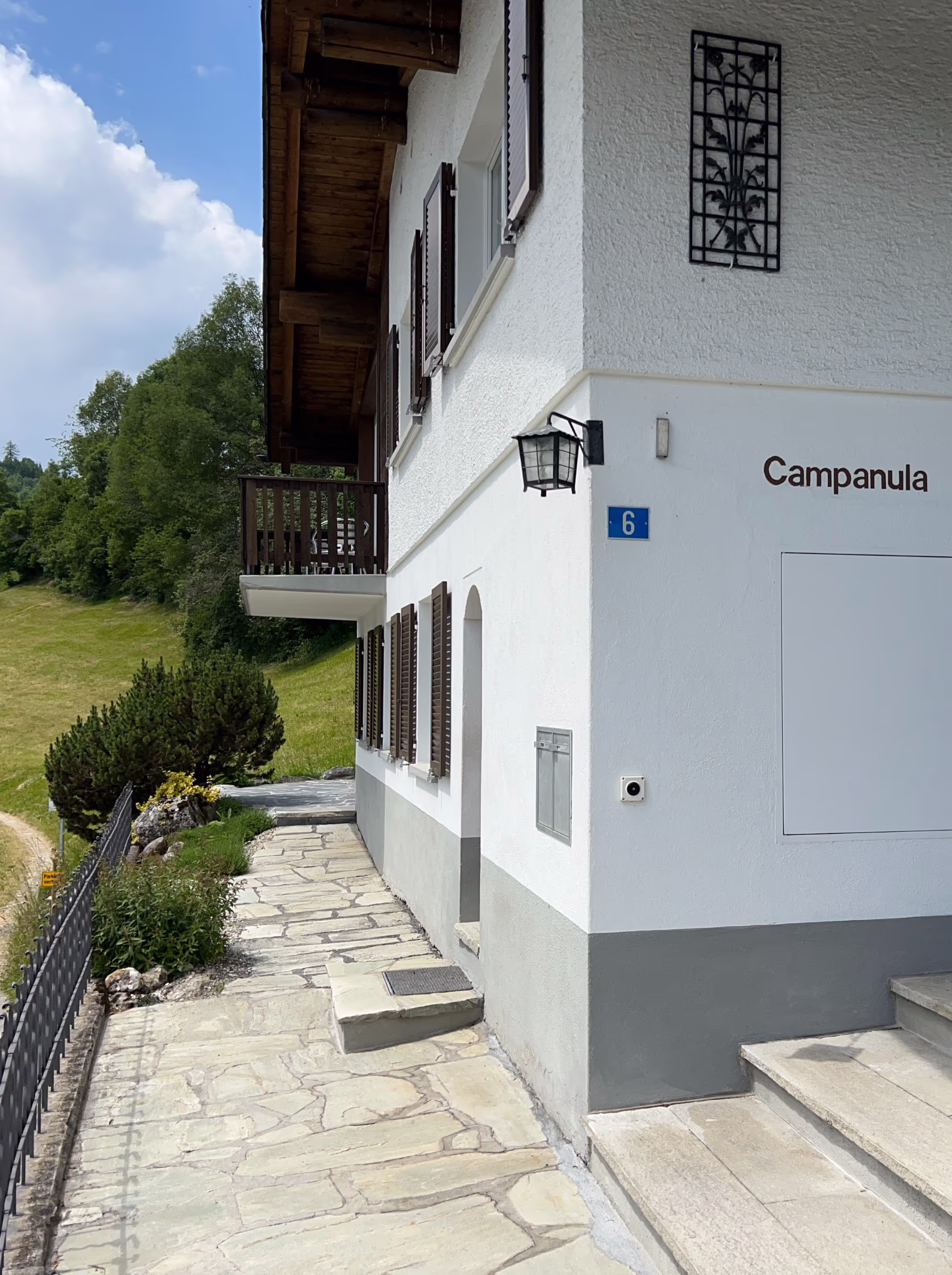 A man sitting in the room in old romantic cottage