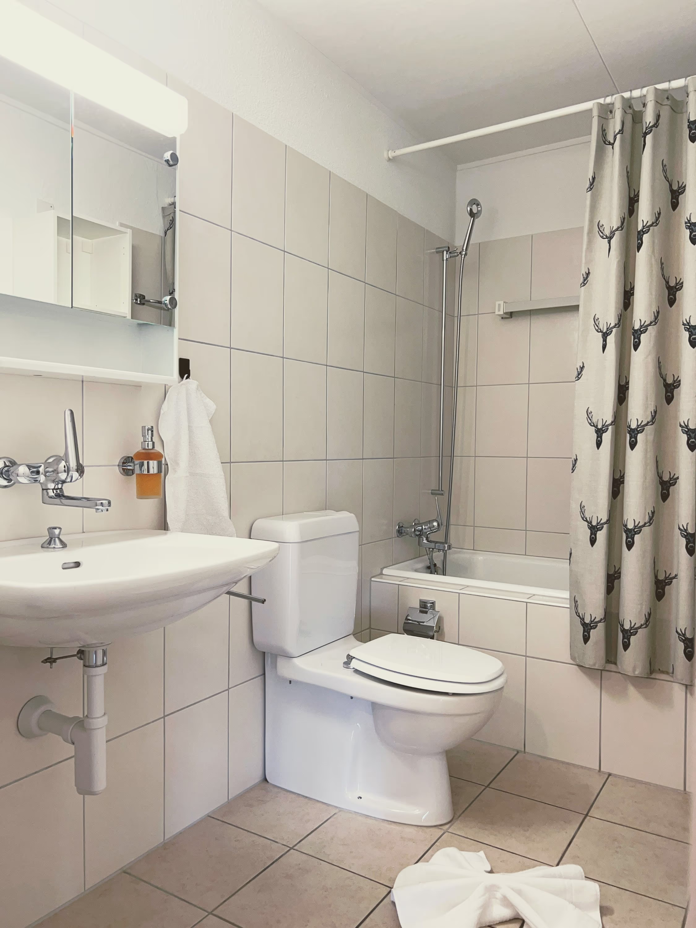 A man sitting in the room in old romantic cottage