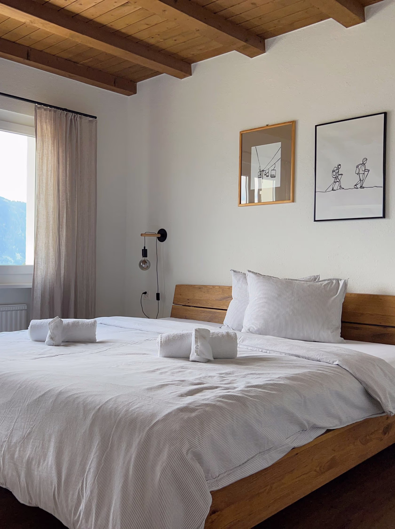 A man sitting in the room in old romantic cottage