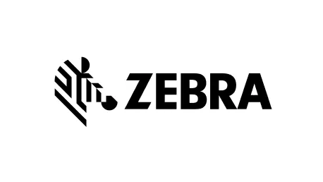A black and white logo for zebra.