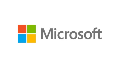 A logo for Microsoft with a green, yellow and blue color scheme.