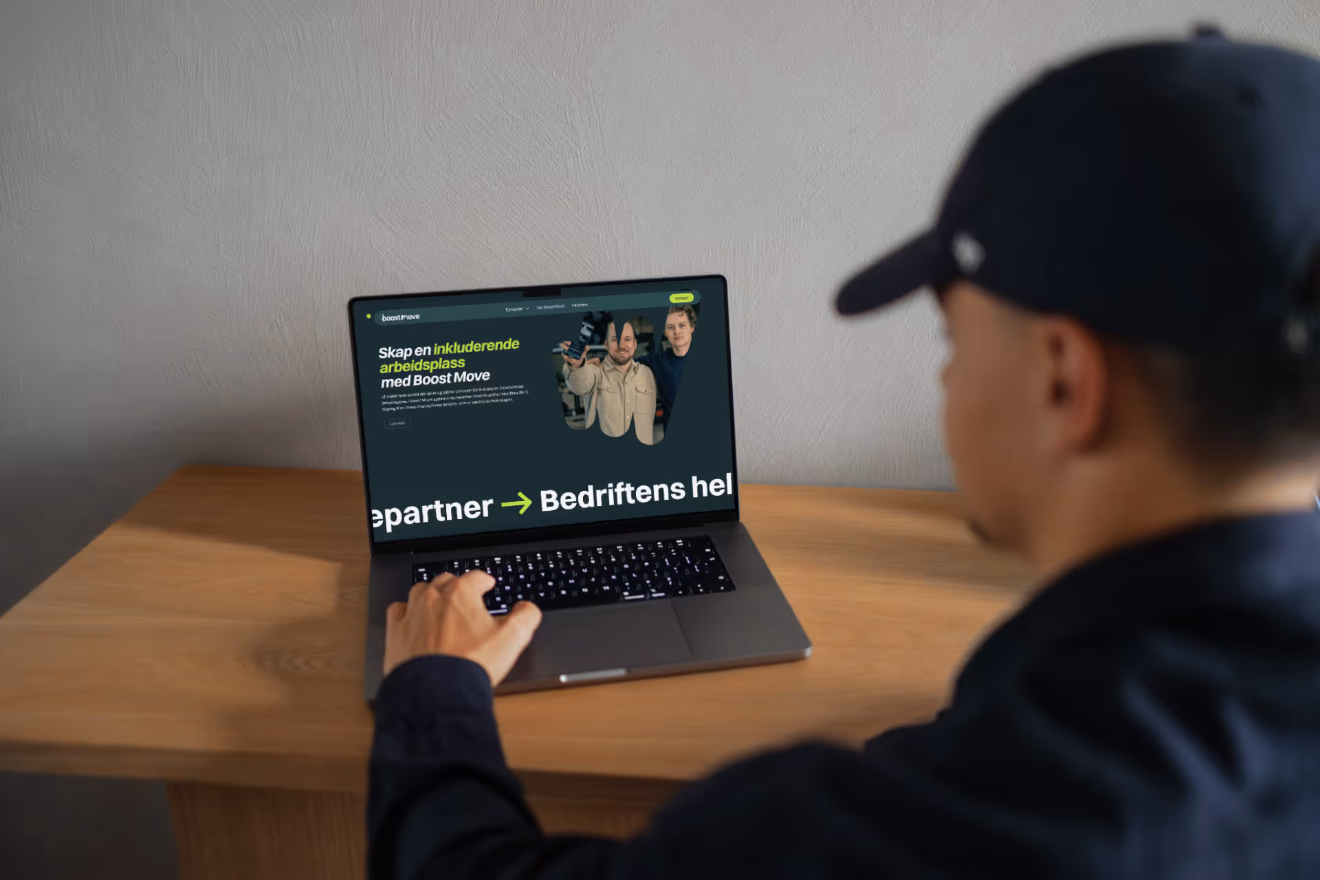 Nettside design - prosjekt for BoostMove fra Stavanger