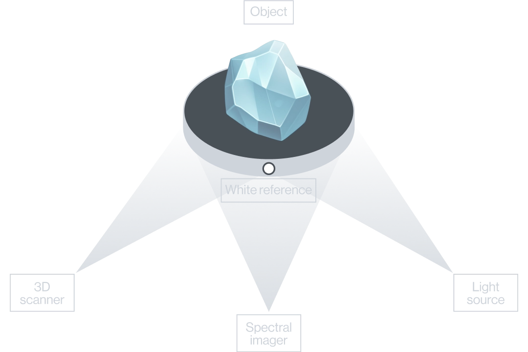Optical scanning process visualization