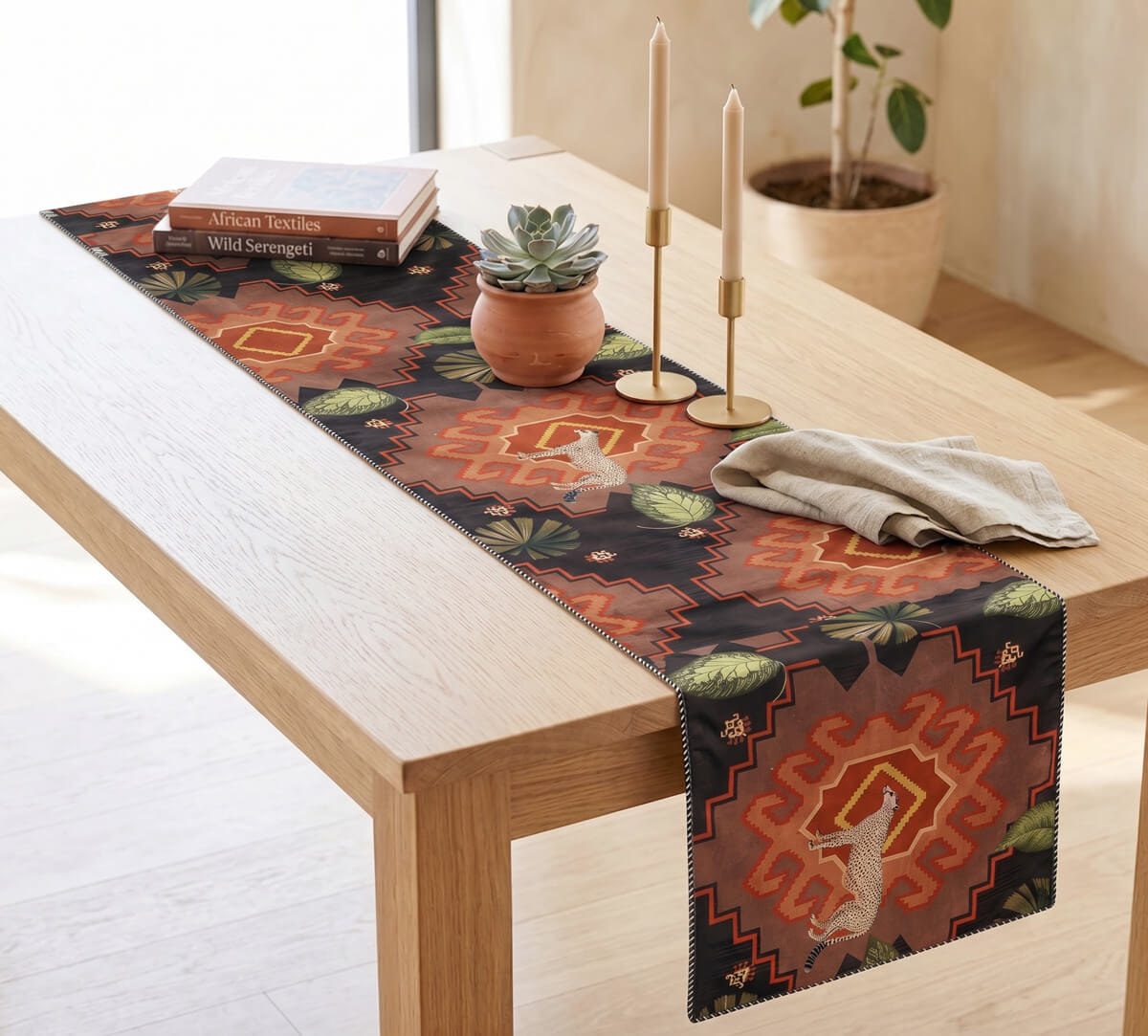 India Circus by Krsnaa Mehta Canine Corner Micro Velvet Table Runner