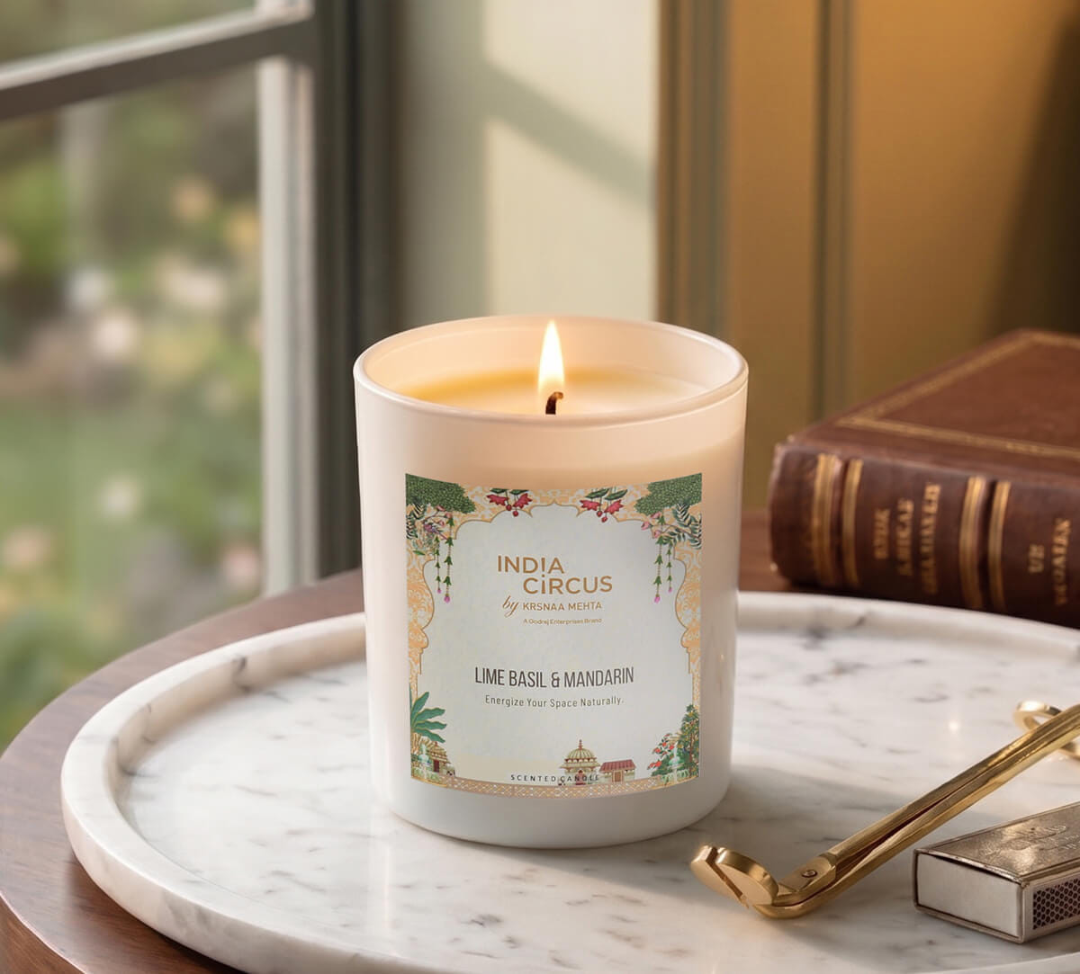India Circus by Krsnaa Mehta Citrus Zest Jar Candle