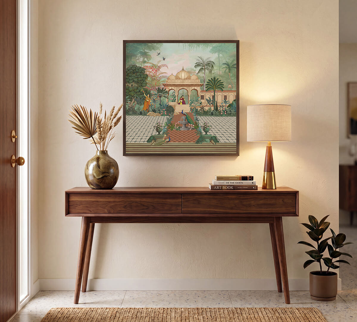 India Circus by Krsnaa Mehta Aangan of Rani-sa Frame Wall Art