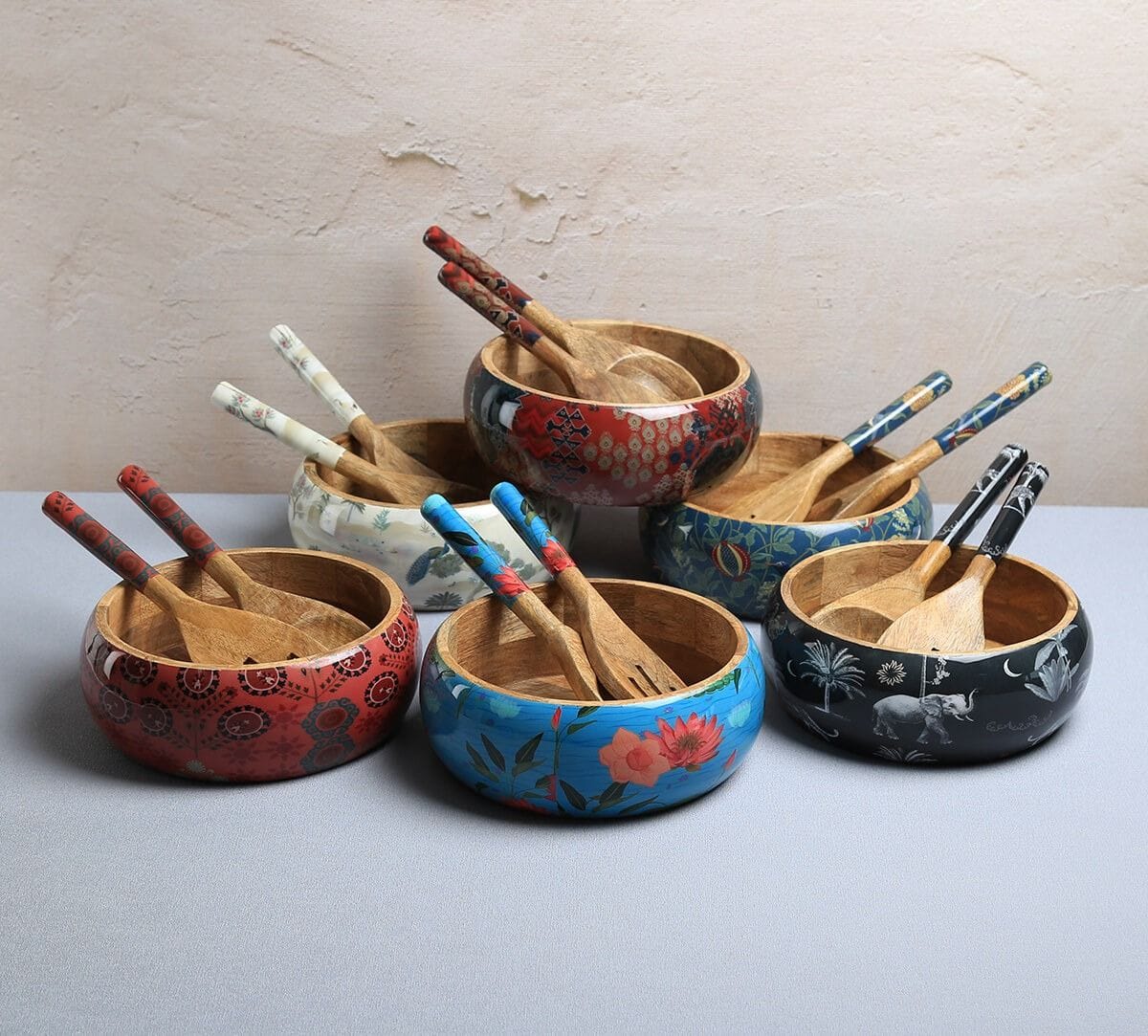 Heritage Haven Salad Bowl Set