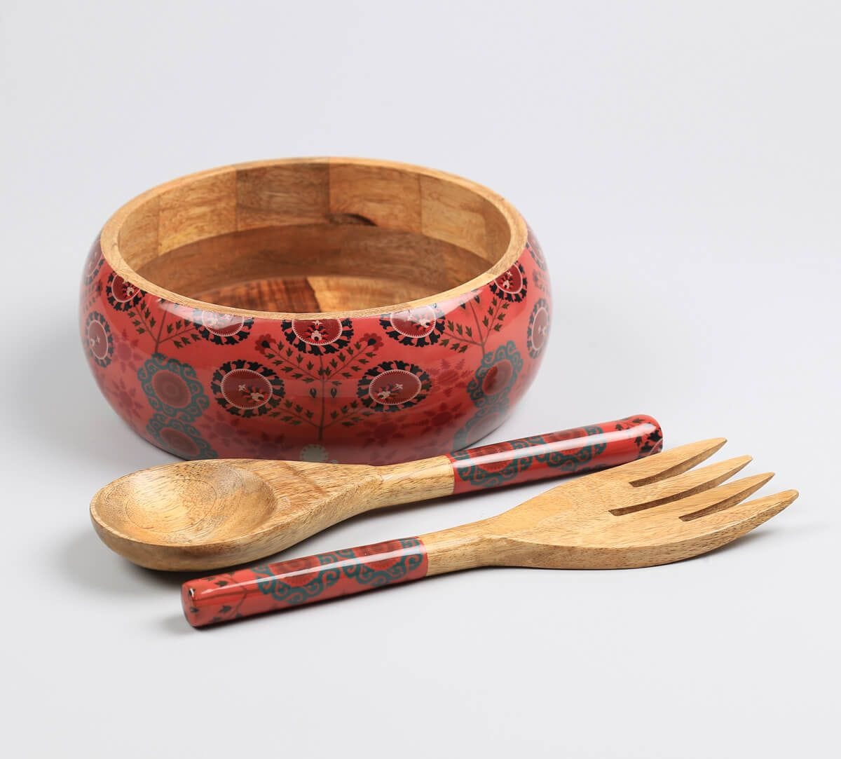 India Circus by Krsnaa Mehta Raceme Rosettes Salad Bowl Set