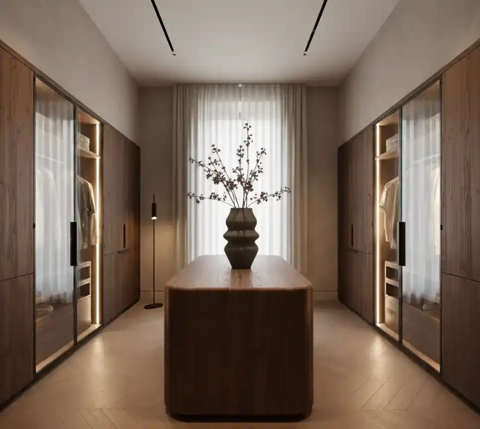 Strakke lijnen in het interieur