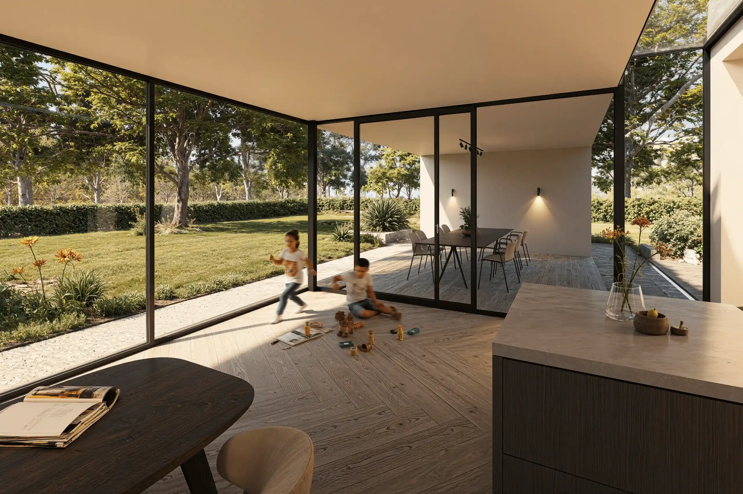 Zichtlijnen als verbinder van verschillende ruimtes