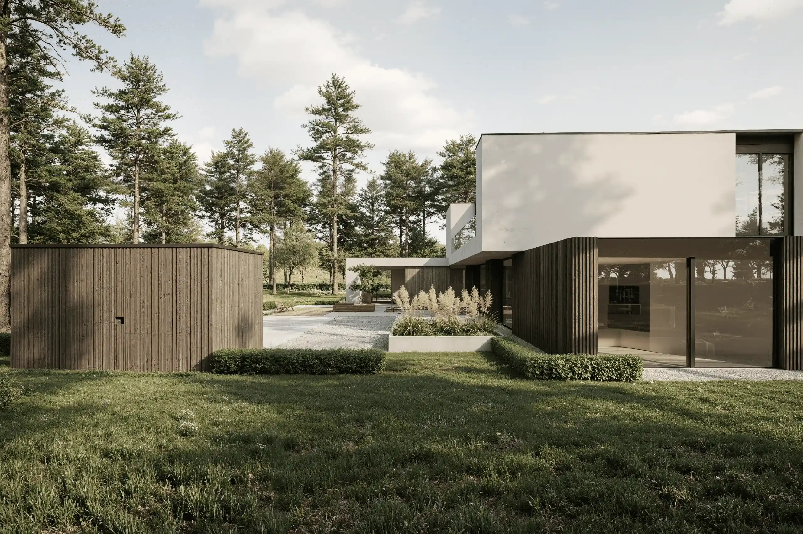 Podium voor een spel van zichtlijnen