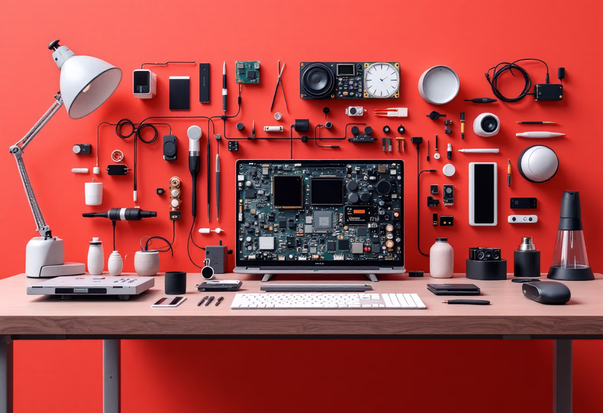 [background image] electronics workbench
