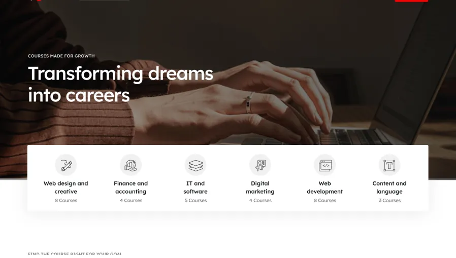 landing course hero screenshot