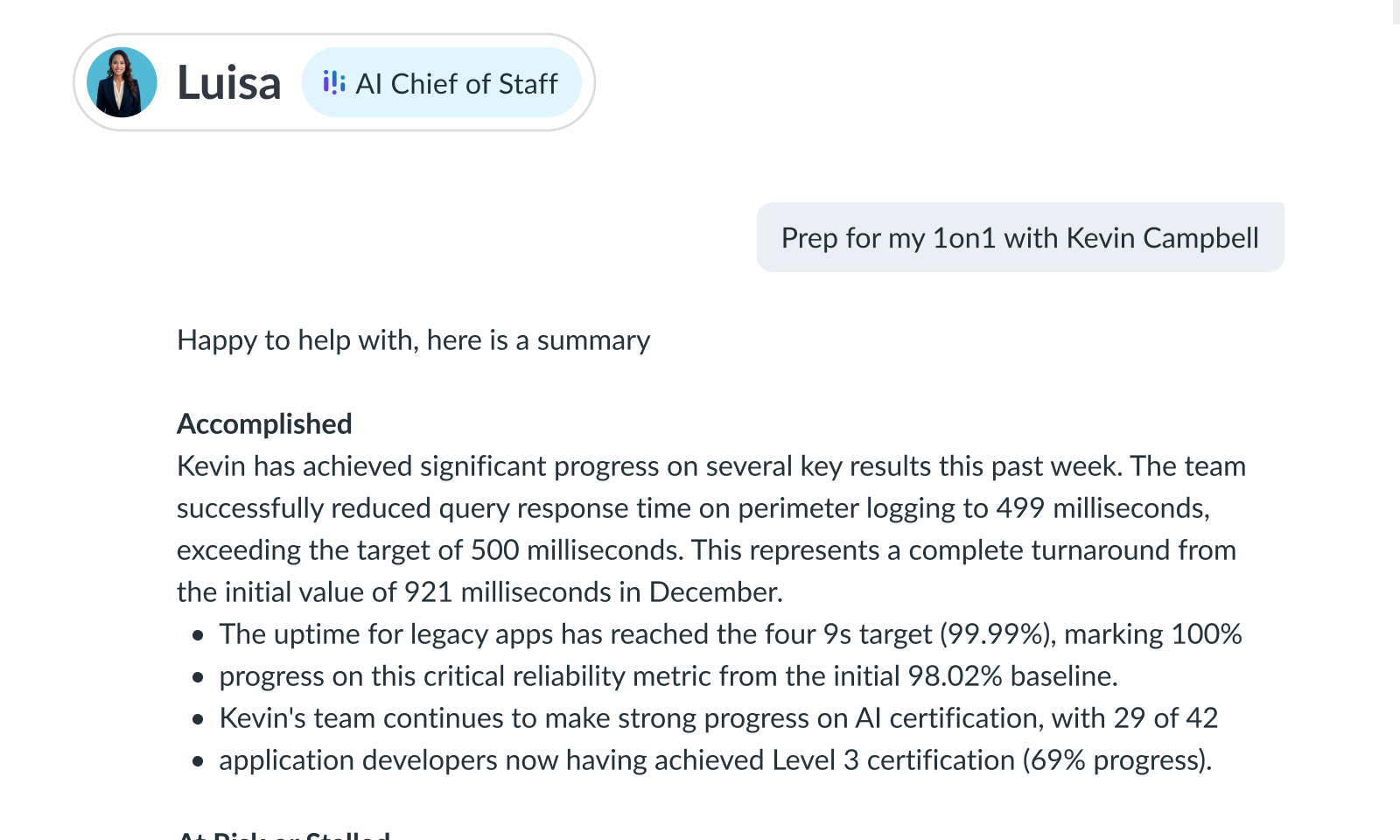 see wins with AI agent