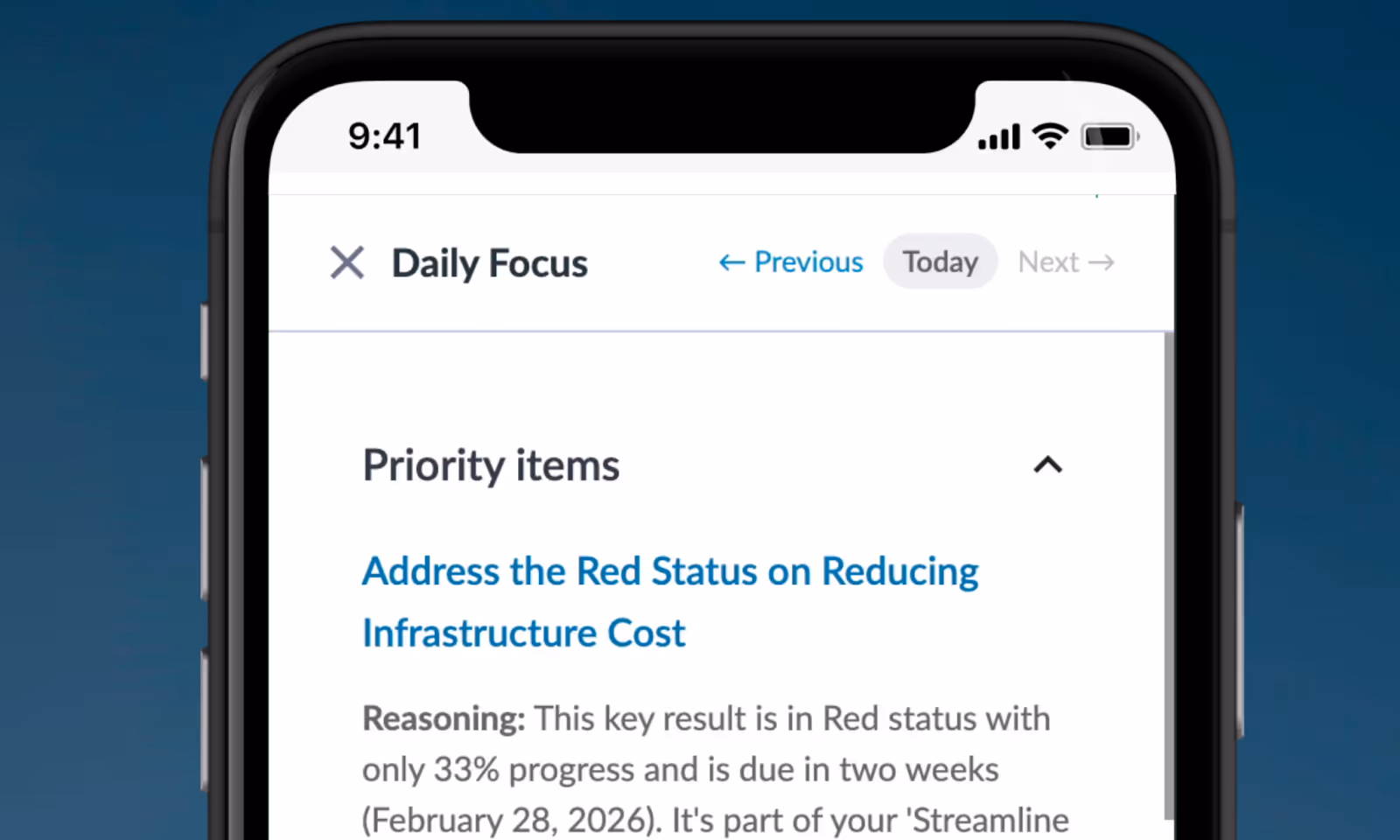 Daily focus on phone