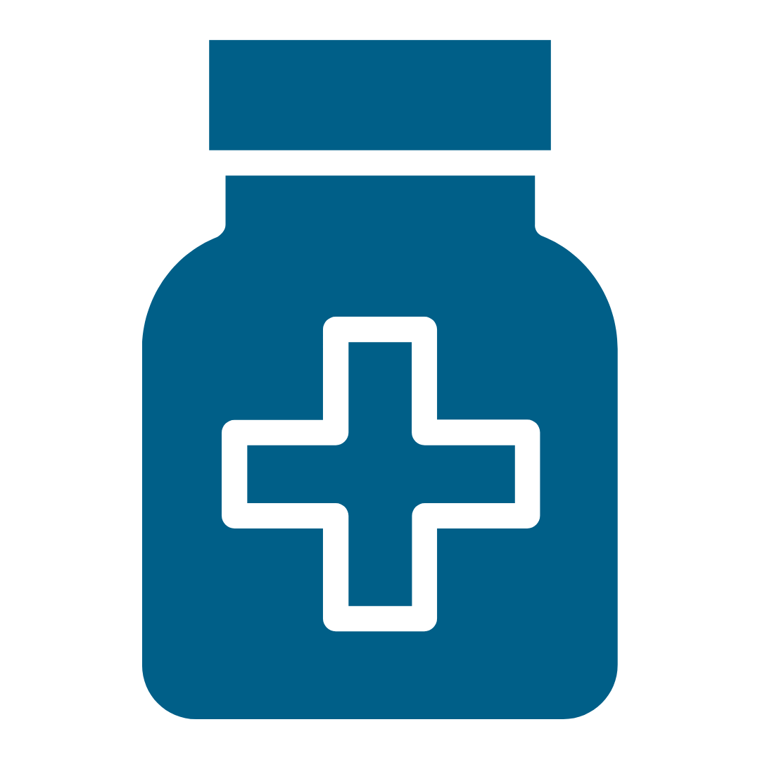A bottle of medication