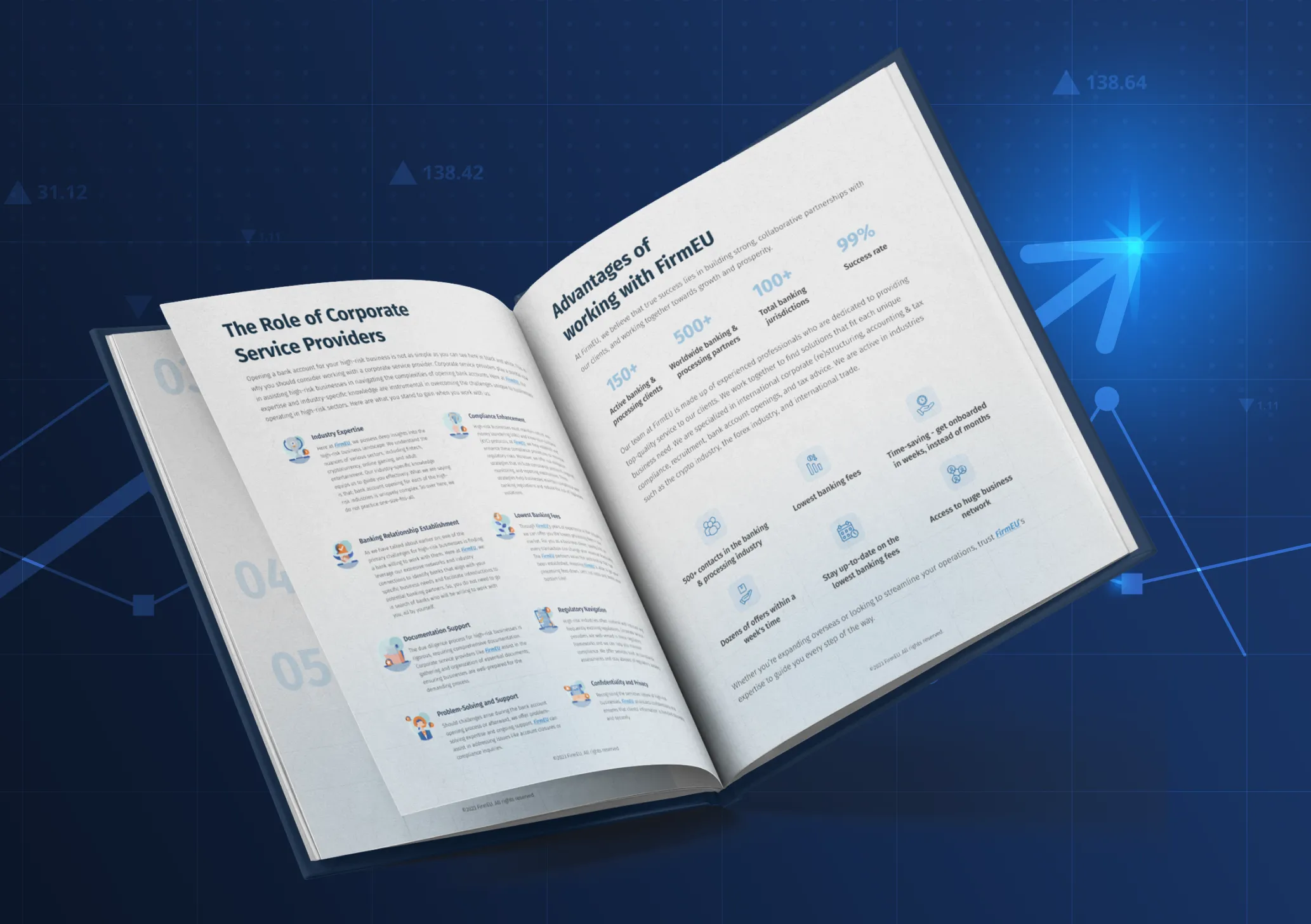 A mockup of the FirmEU E-book
