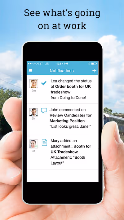 Workboard's iPhone App