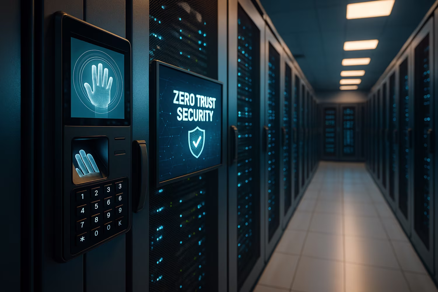 Advanced biometric server room, zero trust security