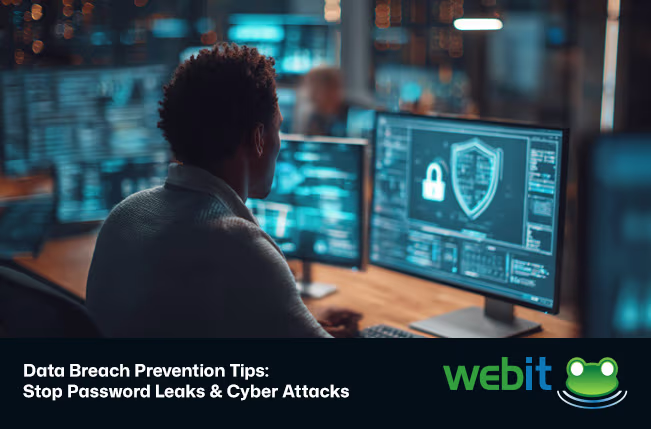 IT security agent working on his powerhouse software.