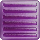 A purple piece of gummy