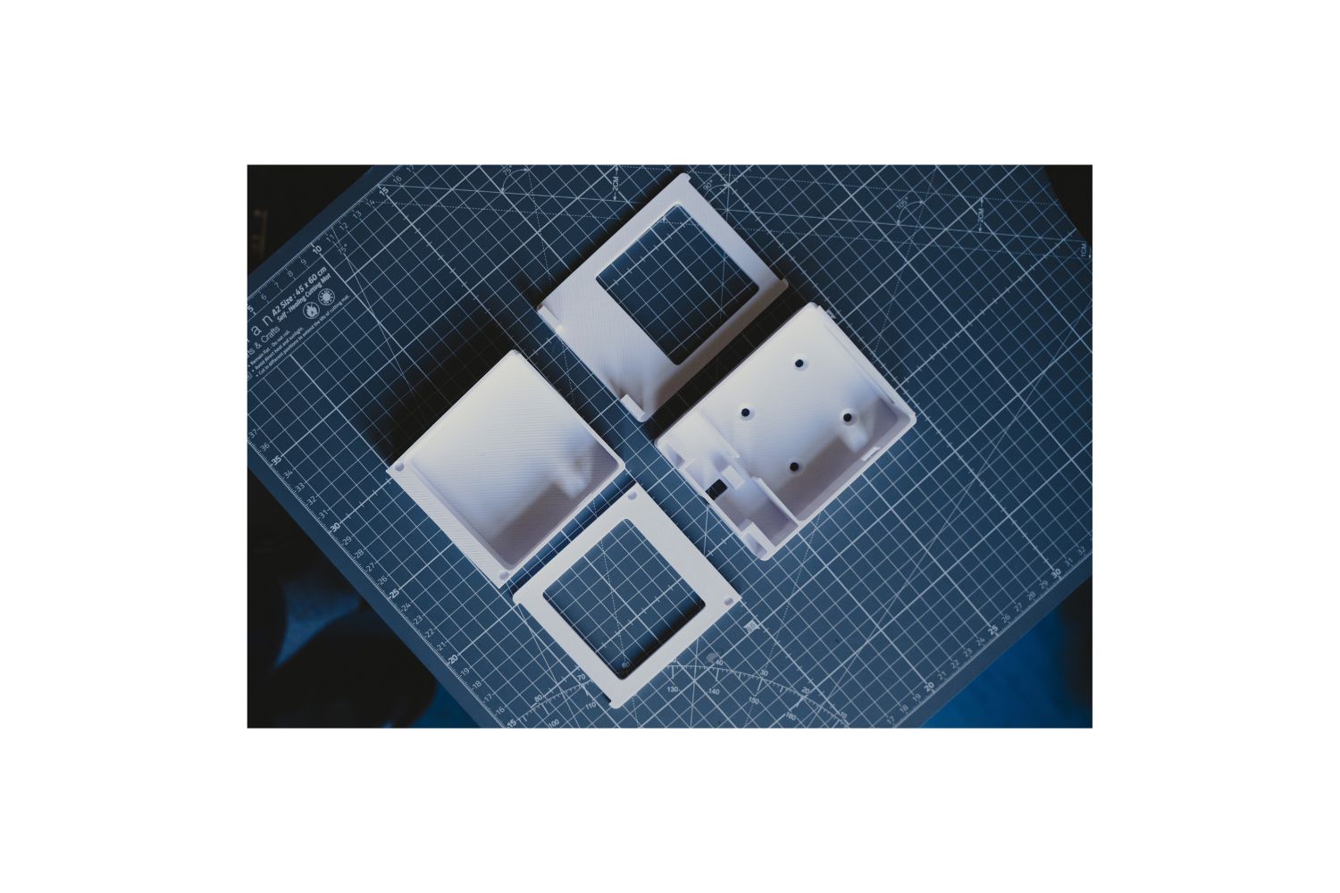 Elektronikgehäuse in PLA weiß