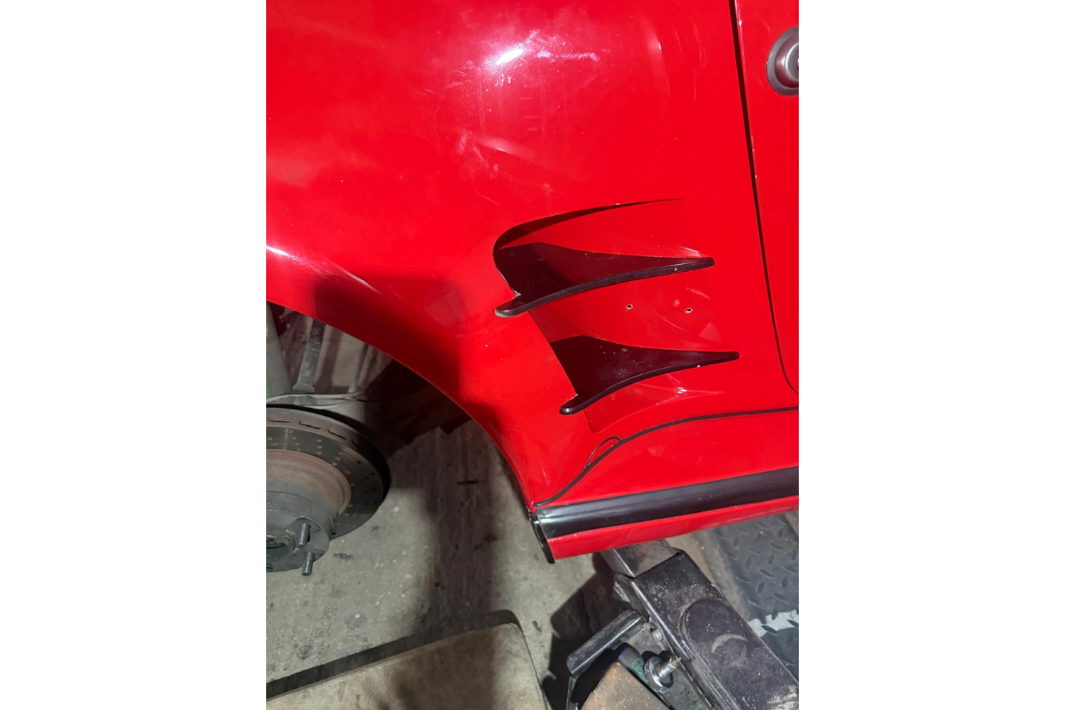 Aerodynamik-Finnen für einen Porsche RUF