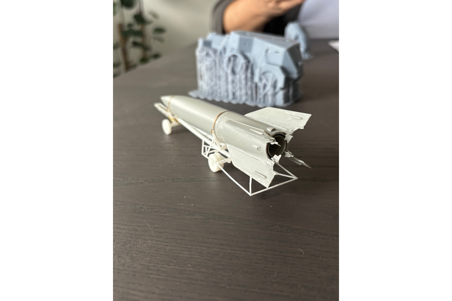 Raketenmodell im Maßstab 1:87