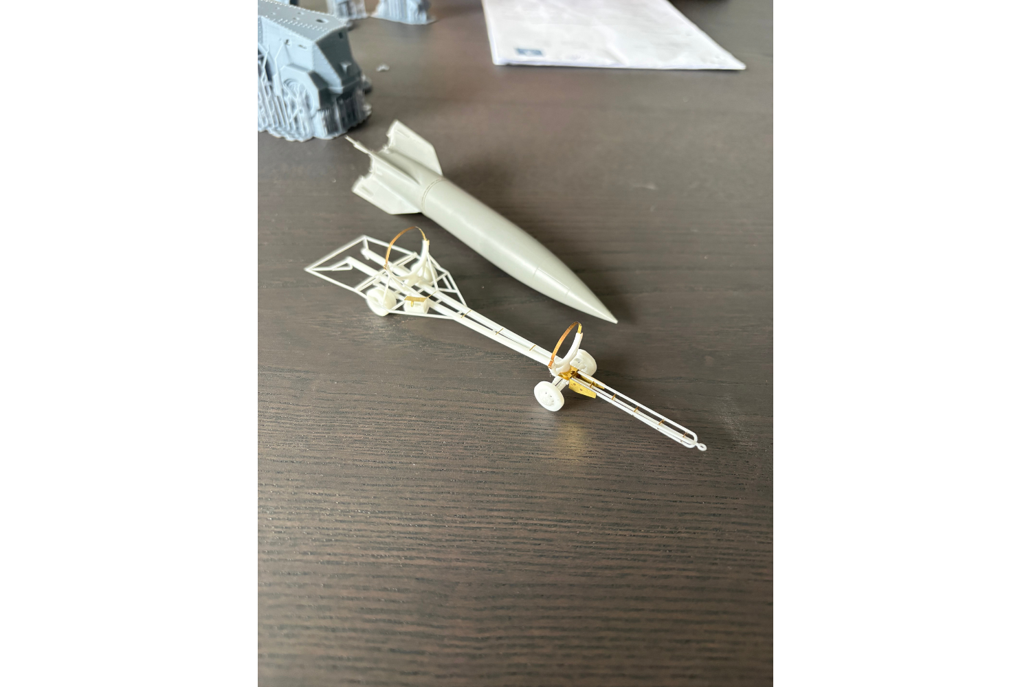 Raketenmodell im Maßstab 1:87