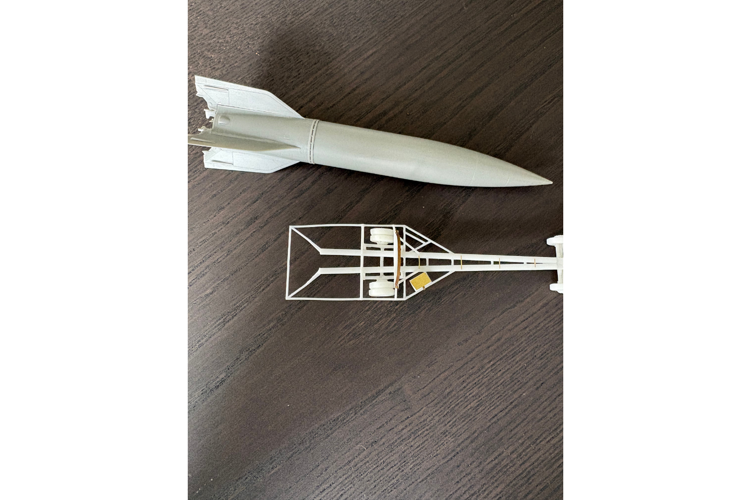 Raketenmodell im Maßstab 1:87