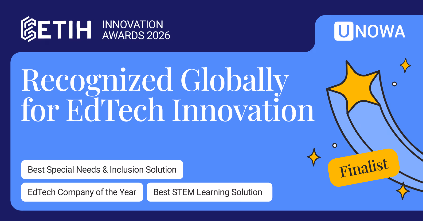 UNOWA Shortlisted at the ETIH Innovation Awards 2026