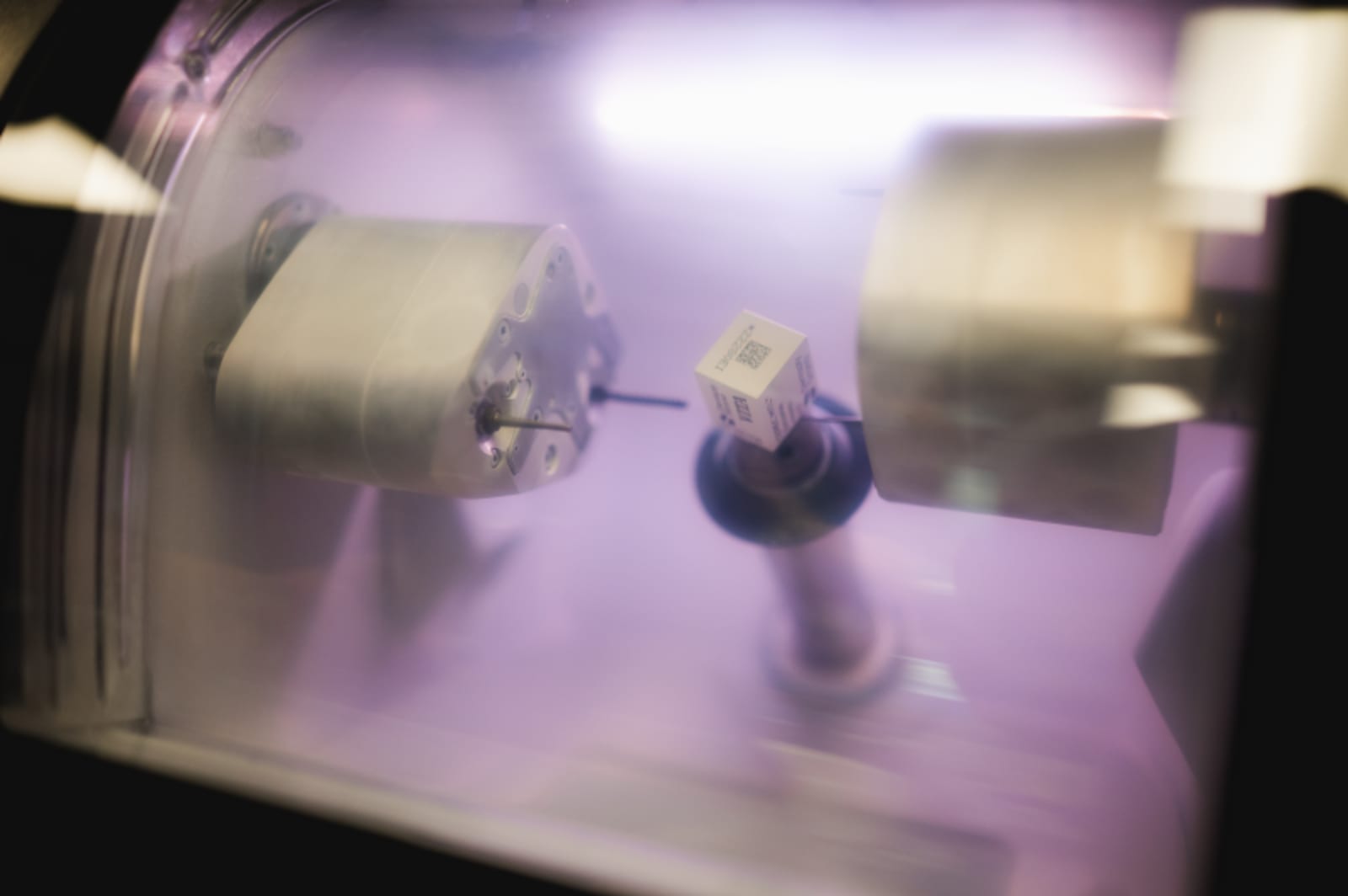 CEREC milling machine with blue light creating dental crown in-office