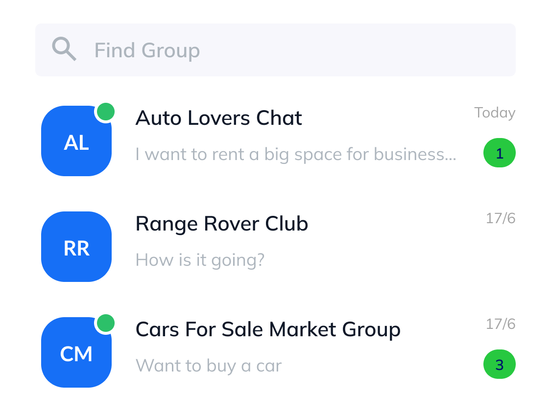 Search in Telegram and Facebook groups