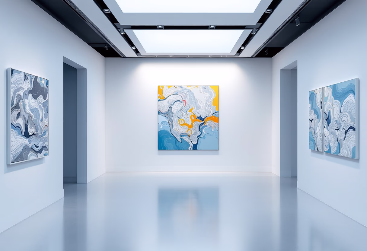 [background image] image of gallery interior (for an art gallery)