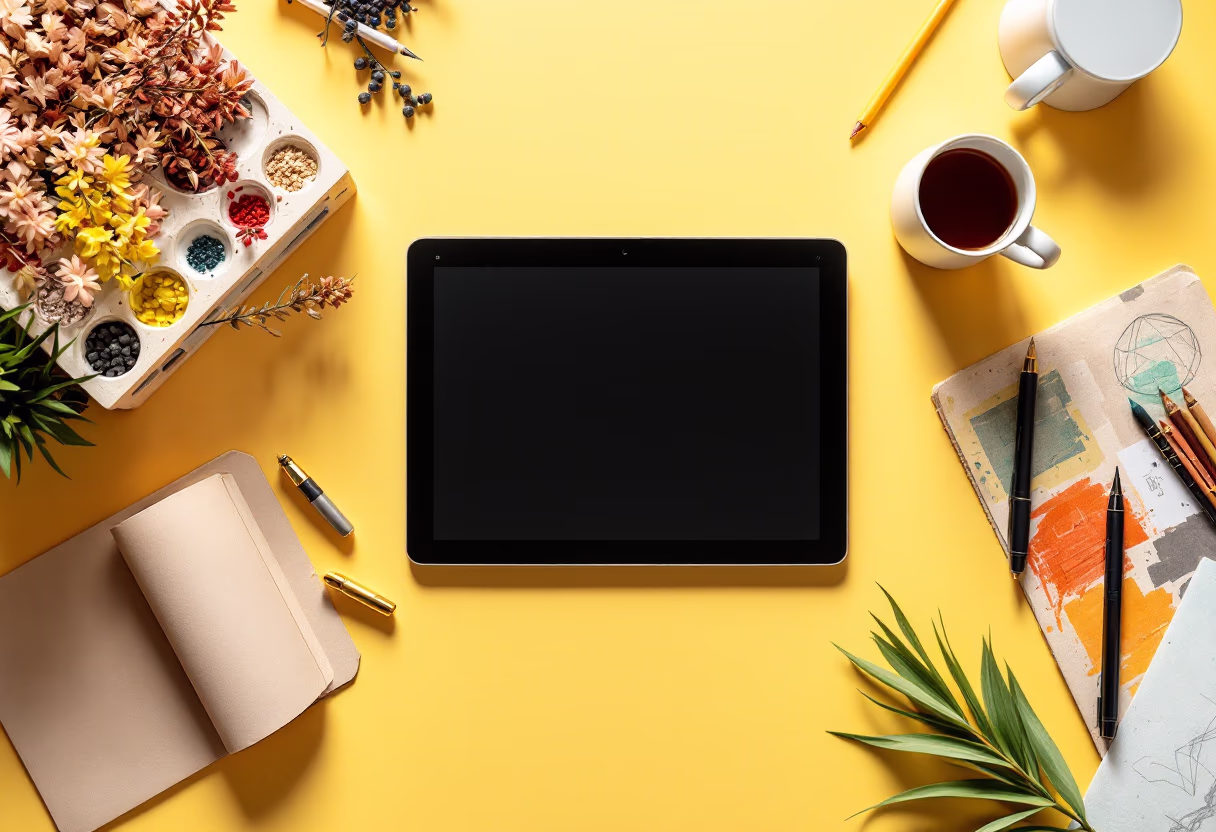 image of office workspace (for a web design agency)