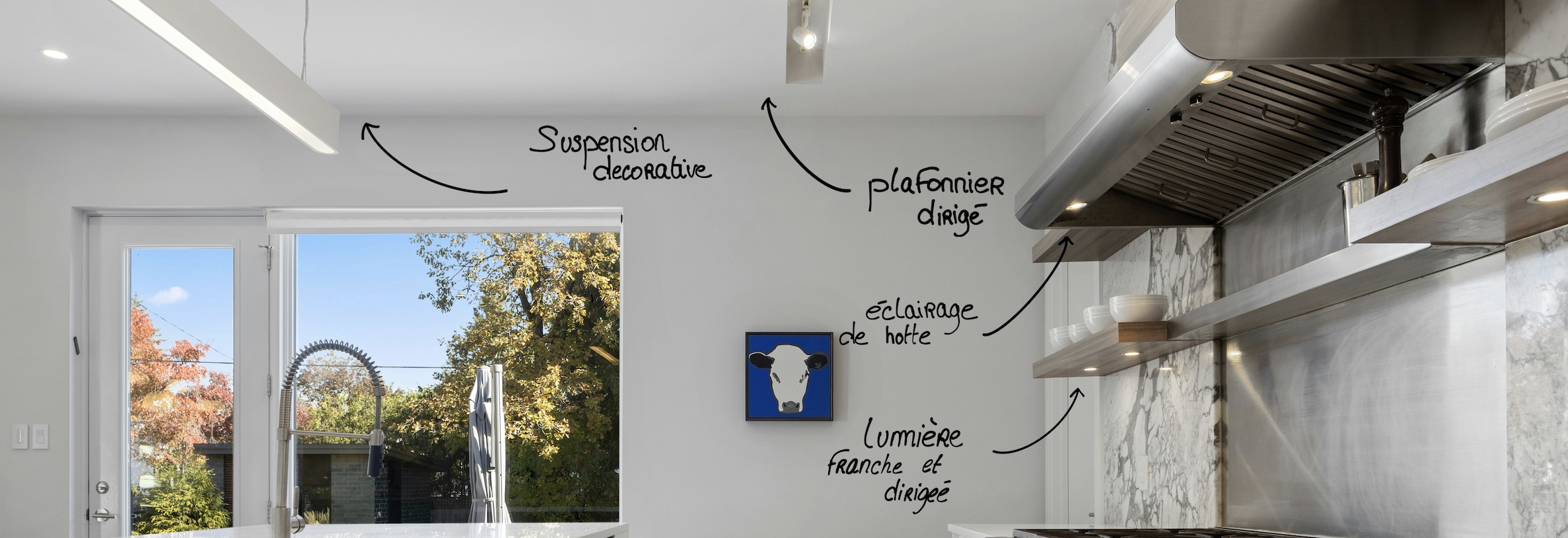 Zones lumineuses cuisine