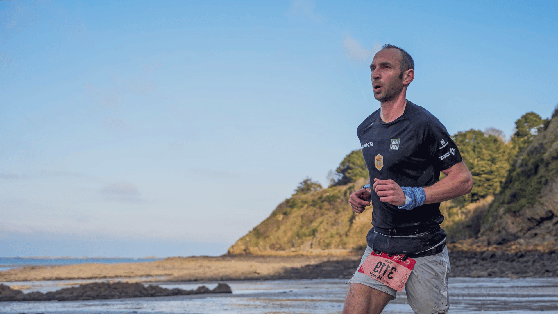 Photo de Pierre Joly pendant un trail