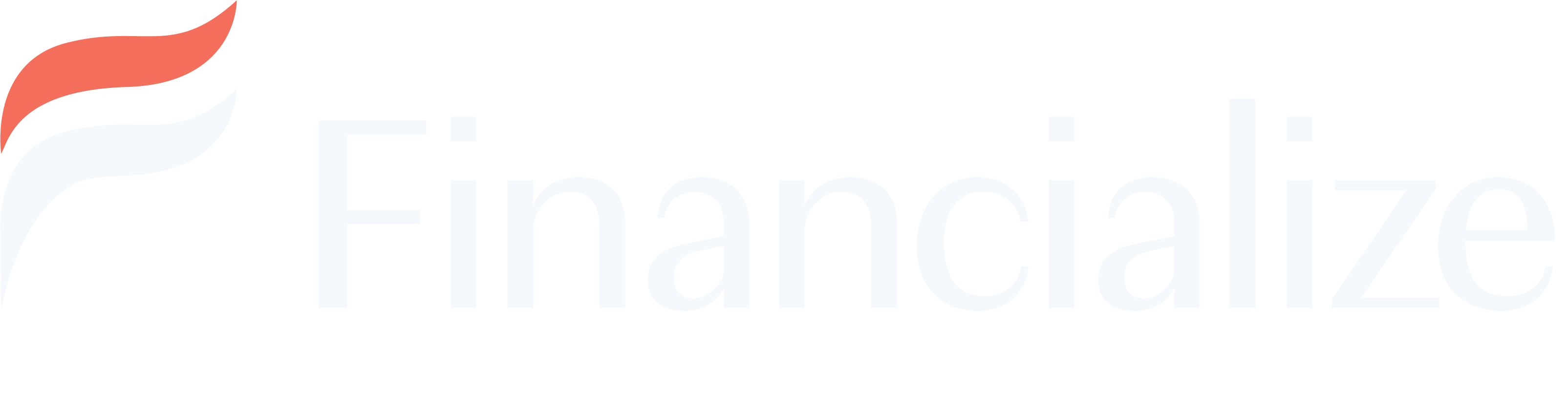 Finalize logo with coral-colored flame and light blue text