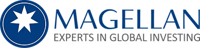 Magellan logo with blue star and text about global investing