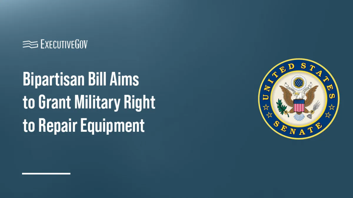 Bipartisan Bill Aims to Grant Military Right to Repair Equipment