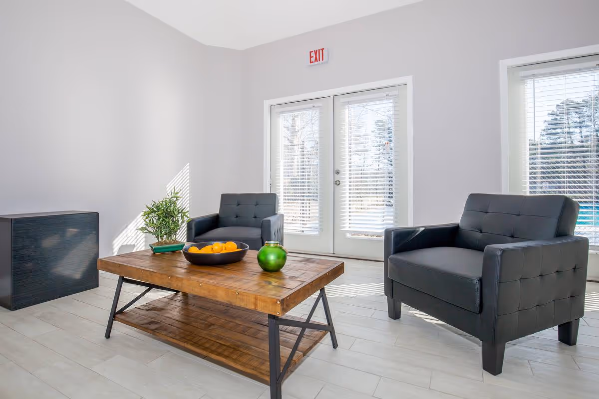 leasing office interior