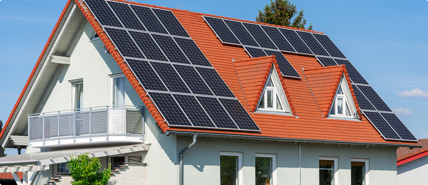 PV Anlage auf Schrägdach