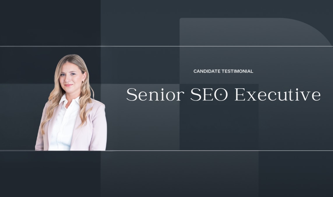 Senior SEO Executive Candidate Testimonial Video|Violeta-SEO-candidate-testimonial