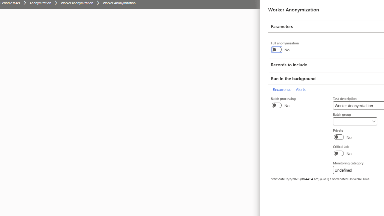 Worker Anonymization