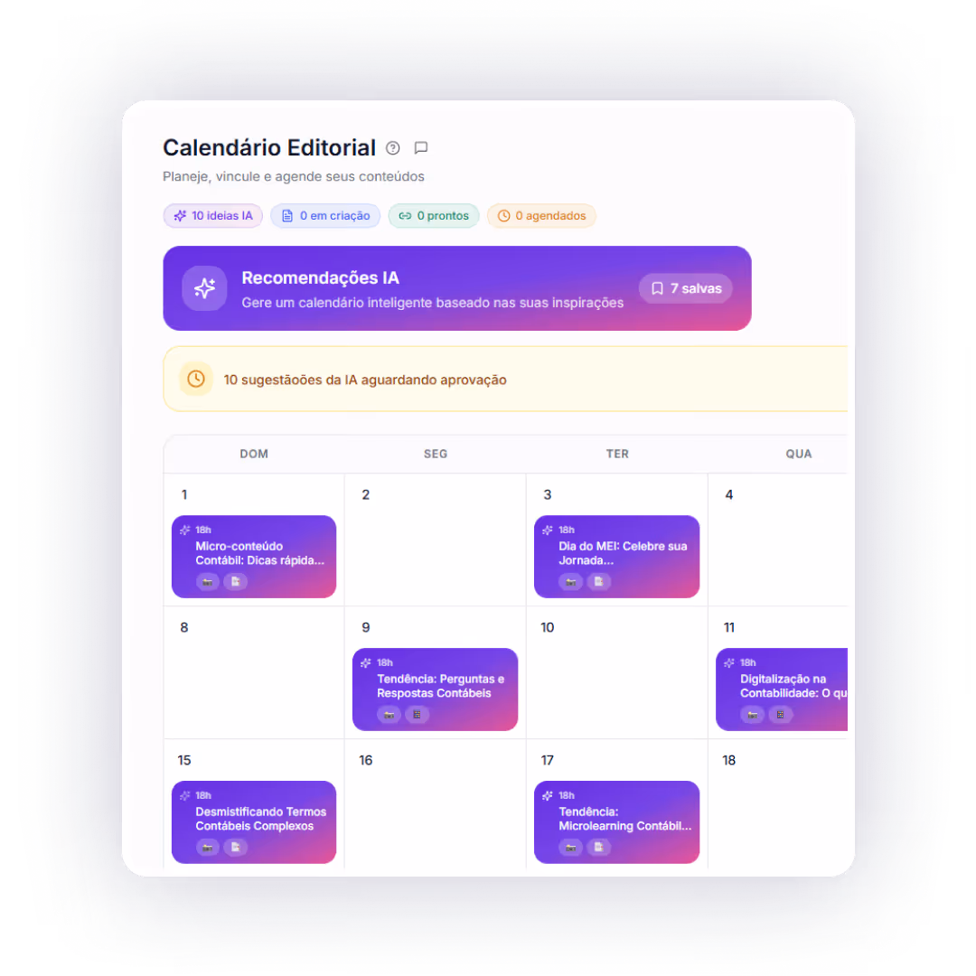 Agende sua publicação