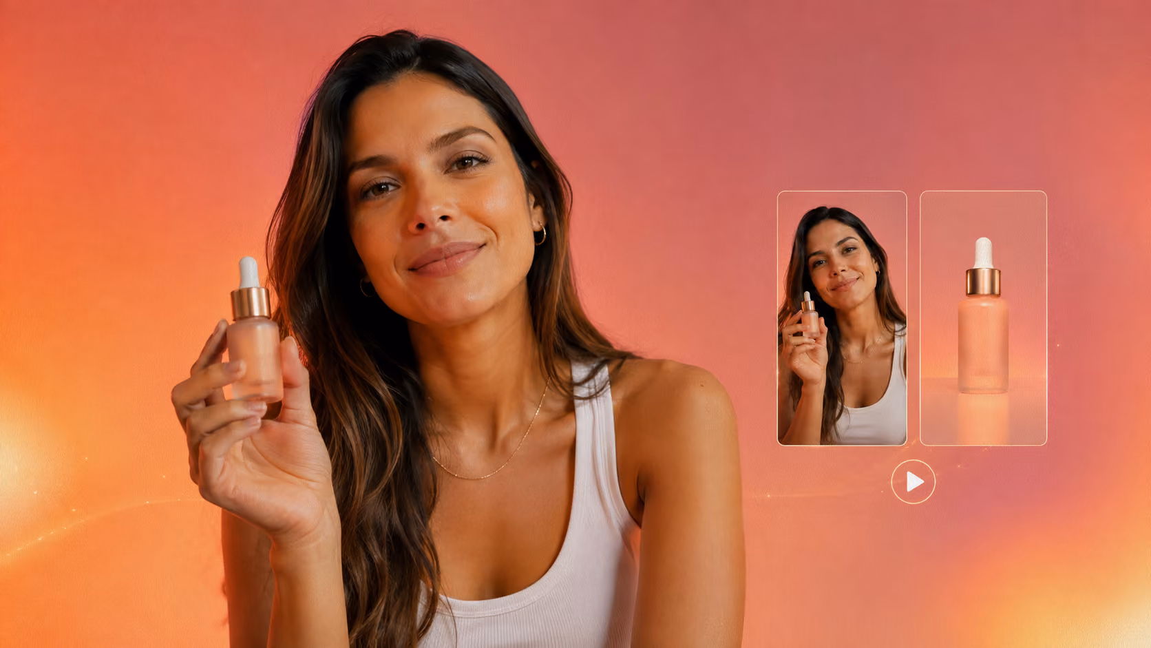 Empreendedora gravando um Reel do seu produto com o celular