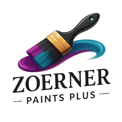 Logo of Zoerner Paints Plus, a paint store in Covington, LA serving Mandeville, LA and surrounding areas.