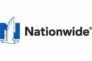 Nationwide logo with a blue eagle flying beside the black text 'Nationwide'.