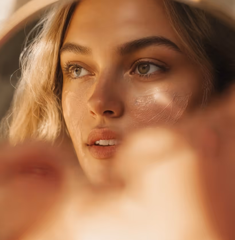 Skincare Model Closeup Derma Webflow Template | BRIX Templates